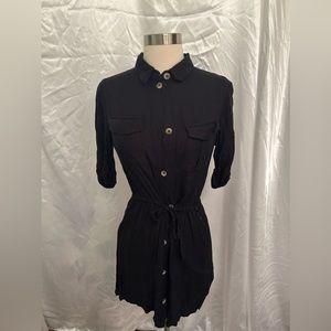 Black Button Down Dress